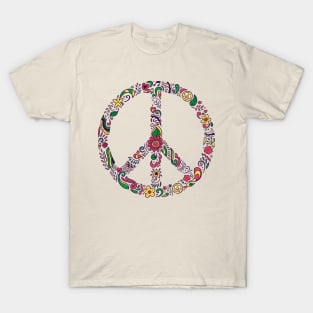 Floral Peace Sign T-Shirt